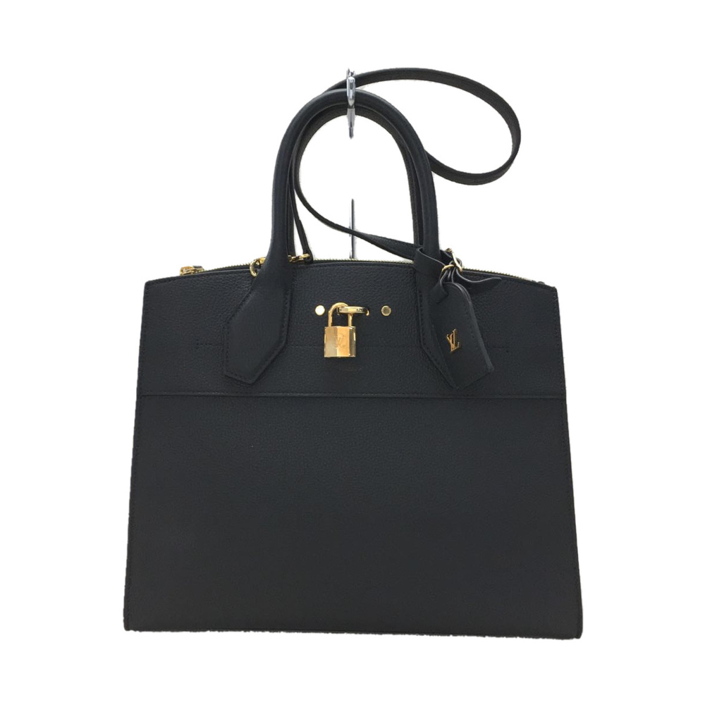 Louis Vuitton Cowhide City Steamer MM Handbag